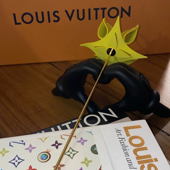 AUTHENTIC LOUIS VUITTIN ORIGAMI FLOWERS BY ATELIER OÏ “OBJETS NOMADES IN ANISE” - Picture 6 of 13